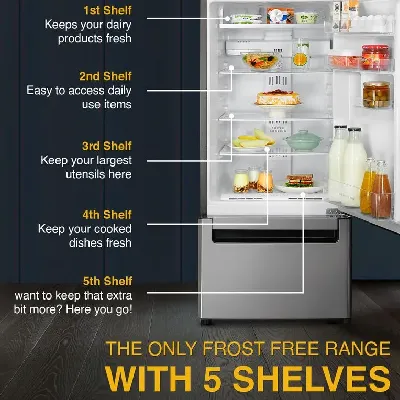 22169 Protton 215L Frost Free Three-Door Refrigerator