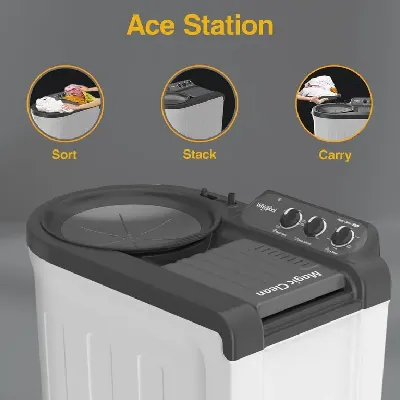 30337 Magic Clean 6.5kg 5 Star Semi Automatic Washing Machine