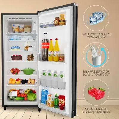73273 Icemagic Pro 192L 5 Star Glass Finish Single Door Refrigerator