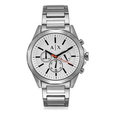 Men White Analogue Watch AX2624I