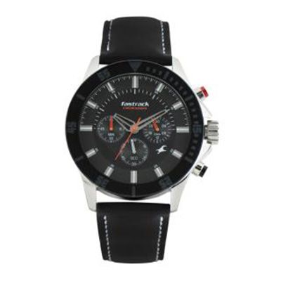 Men Charcoal Dial Watch