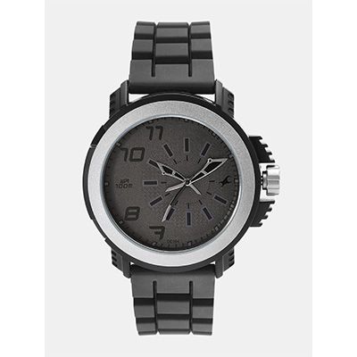 Men Charcoal Grey Analogue Watch NK38015PP01_OR2