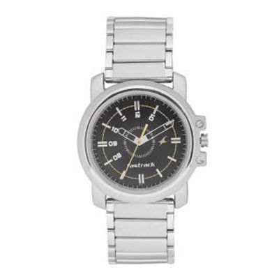 Men Black Analogue Watch NG3039SM02C_OR2
