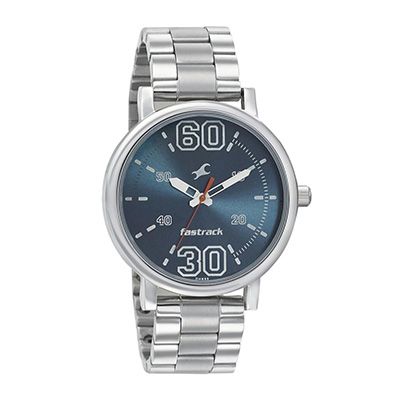 Men Blue Analogue Watch