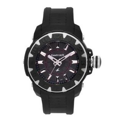 Men Black Analogue Watch NK9334PP02_OR2