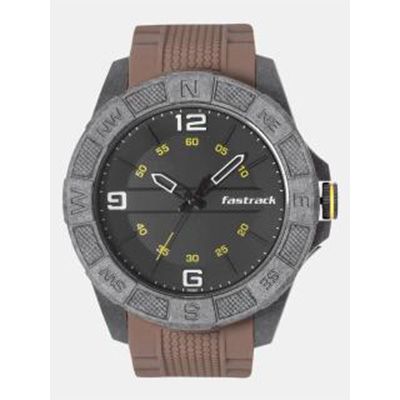 Men Black Analogue Watch NK38032PP03_OR2