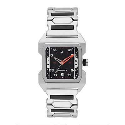 Men Black Analogue Watch NK1474SM02_OR