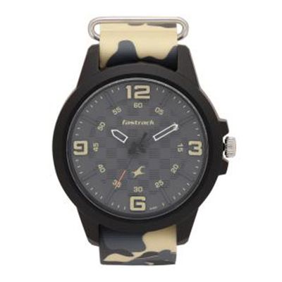 Men Charcoal Grey Analogue Watch 38048PP02_OR2
