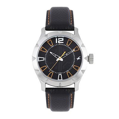 Men Black Analogue Watch NK3139SL01_OR2