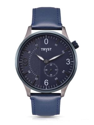 TRYST Manufactured & Serviced by Fossil Men Blue Watch