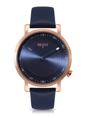 TRYST Manufactured & Serviced by Fossil Men Navy Blue Watch