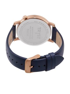 TRYST Manufactured & Serviced by Fossil Men Navy Blue Watch