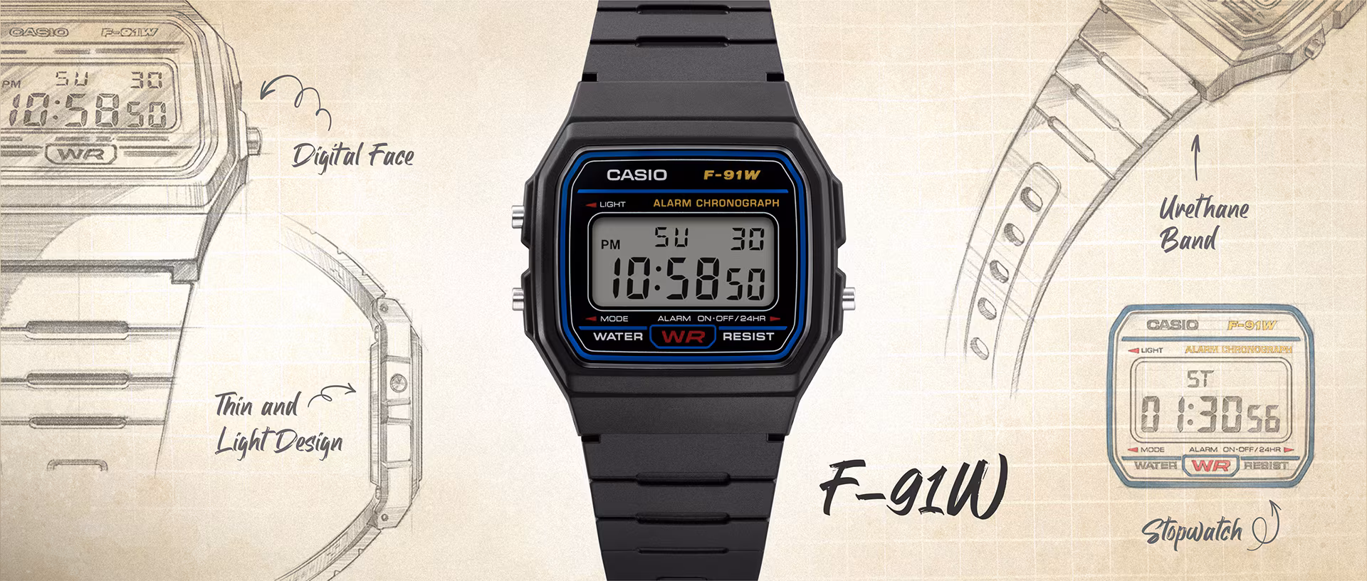 Casio F91WB Collection: Playful and Hard