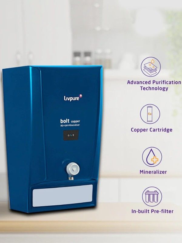 Bolt RO+UF Water Purifier Blue