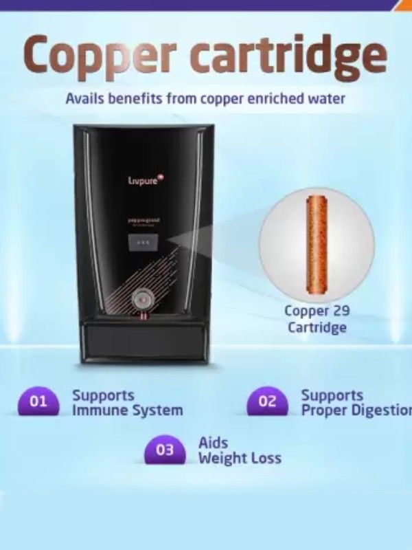 Pep Pro Grand Copper RO + UV + Mineralizer Water Purifier