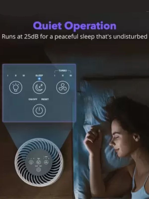 Palay Super Quiet Air Purifier 3 Layer Filtration True Hepa H13 Room Air Purifier