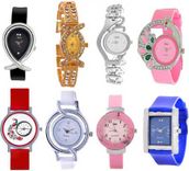 Stylish Combo Gift Set Watches Pack Of-8 For Woman And Girls Watches Watch - For Girls