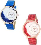 Red And Blue MXRE Combo For Women And Girls Watch - For Girls