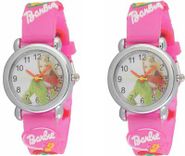 Pink Brabie Childen Watch Combo Pack Of- 2 Watch - For Boys & Girls