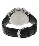 Men Fashion EX193 Black Leather Chronograph Watch
