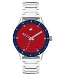 Monochrome Analog Red Dial Women's Watch - 6078SM05