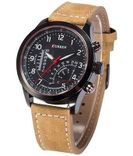 101 Meter Tan Leather Analog Watch