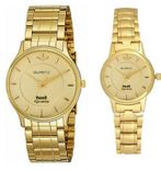 Aaand Gold  Couple Watch