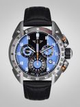 Men Blue & Black Swiss Made Multi Function Watch 360504
