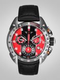 Men Red & Black Swiss Made Multi Function Watch 360501