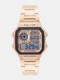 Unisex Rose Gold-Toned Digital Watch MFB-PN-SKM-1335