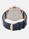 Men Navy Blue Analogue Watch