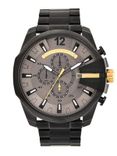 Men Grey & Black Analogue Watch