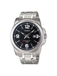 Enticer Men Black Dial Watch MTP-1314D-1AVDF-A550