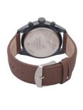 Unisex Black And Brown Analogue Watch