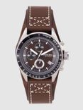 Men Coffee Brown Chronograph Watch CH2599