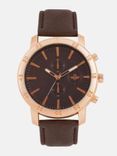Men Brown Analogue Watch