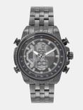 Unisex Gunmetal-Toned Analogue and Digital Watch MFB-PN-SKM-0993