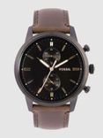 Men Brown Analogue Watch FS5437
