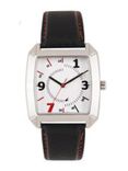 Men White & Black Analogue Watch