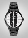 Men Beige & Black Analogue Watch 160904_OR11