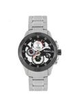 Octane Men Silver-Toned Dial Chronograph Watch 90047KM01J