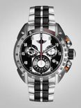 Men Black & Silver-Toned Swiss Made Multi Function Watch 360127