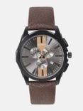 Unisex Charcoal Analogue Watch