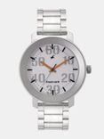 Men White Analogue Watch NK3121SM01