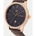 Men Navy Blue Textured Analogue Watch TH1791493W