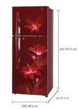 GL-T292RRGY 260 Ltr Double Door Refrigerator
