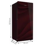 HRD-1954CWG-E 195 Ltr Single Door Refrigerator