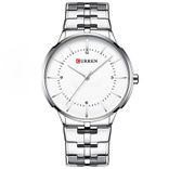 Silver Stainless Steel Analog Watch
