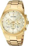 Golden Chronograph Watch