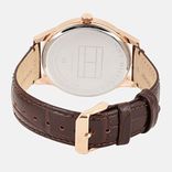 Men Navy Blue Textured Analogue Watch TH1791493W